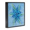 Stupell Industries Star Shaped Abstract Flower Framed Giclee Design by Liz Jardine